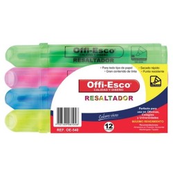 12 Resaltadores Offi Esco OE- 540 Multicolor OFPOEC461_1