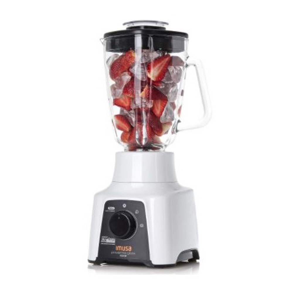 Licuadora Powermix Glass Imusa Blanco 2Velocidades